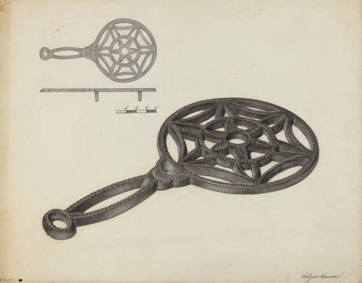 Trivet by Holger Hansen (American, active c. 1935), 16X12"(A3)Poster Print