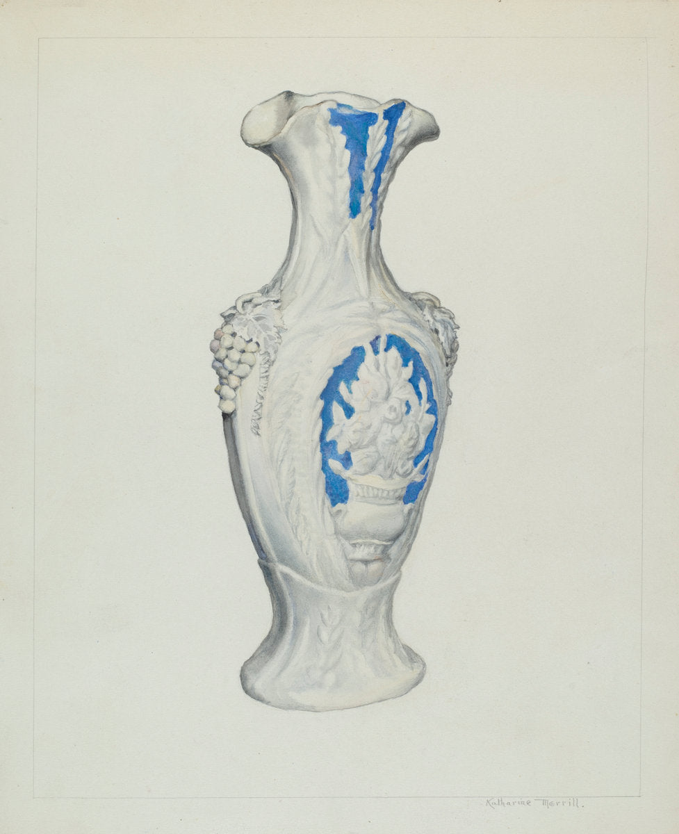 Vase by Katharine Merrill (American, active c. 1935), 16X12"(A3)Poster Print