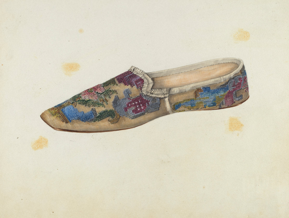 Woman's Slipper by Virginia Berge (American, active c. 1935), 16X12"(A3)Poster Print