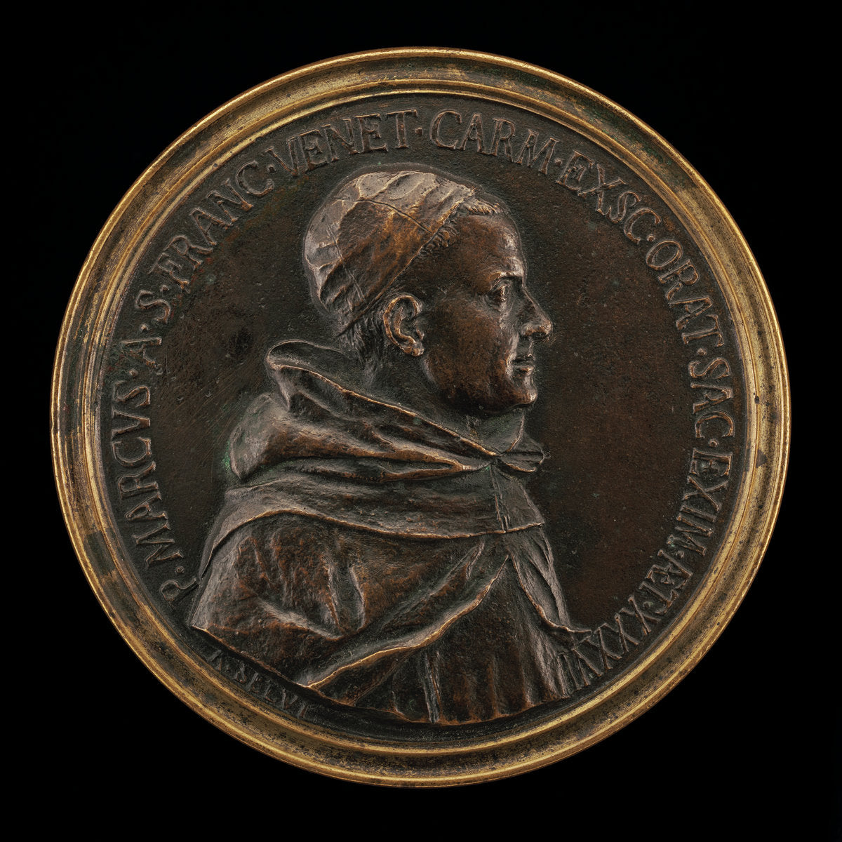Giancarlo Rossetti, 1712-1793, Carmelite Preacher Padre Marco di San Francesco [obverse] by Antonio Francesco Selvi (Florentine, 1679 - 1753), 16X12"(A3)Poster Print