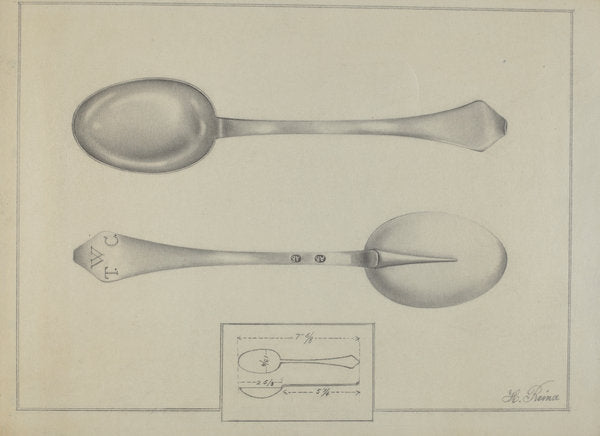 Silver Spoon by Horace Reina (American, active c. 1935), 16X12"(A3)Poster Print