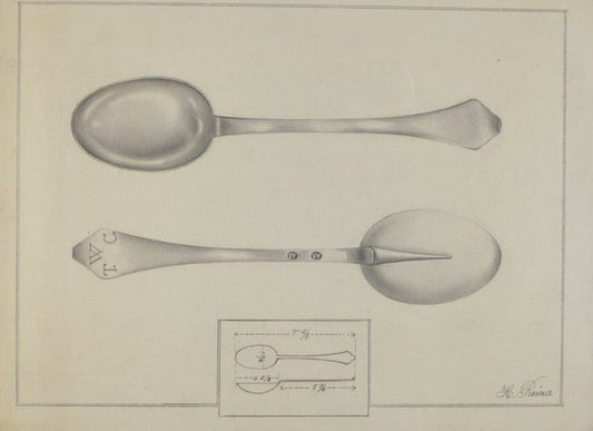 Silver Spoon by Horace Reina (American, active c. 1935), 16X12"(A3)Poster Print