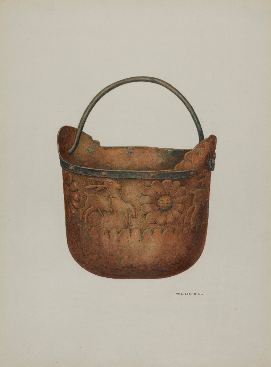Bucket by William Kieckhofel (American, active c. 1935), 16X12"(A3)Poster Print