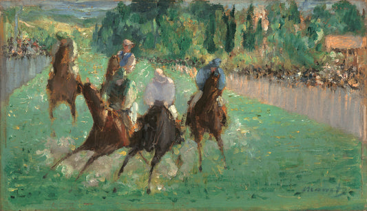 At the Races by Edouard Manet (French, 1832 - 1883), 16X12"(A3)Poster Print