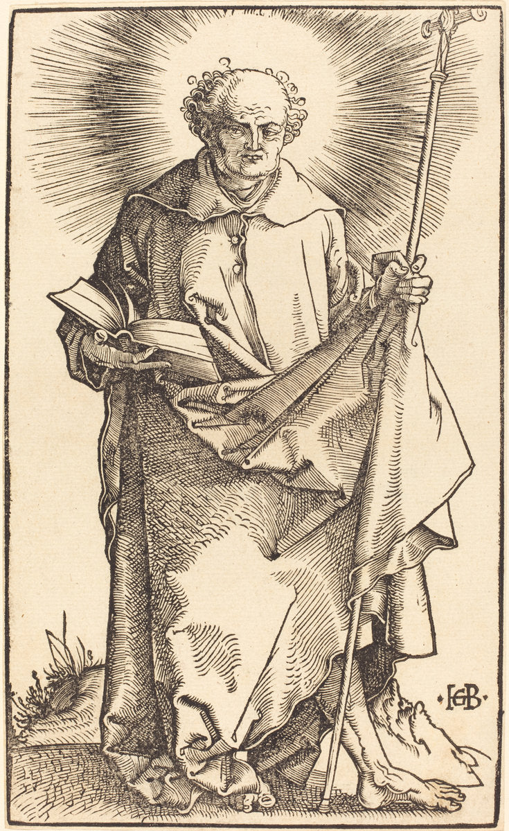 Saint Philip by Hans Baldung Grien (German, 1484/1485 - 1545), 16X12"(A3)Poster Print