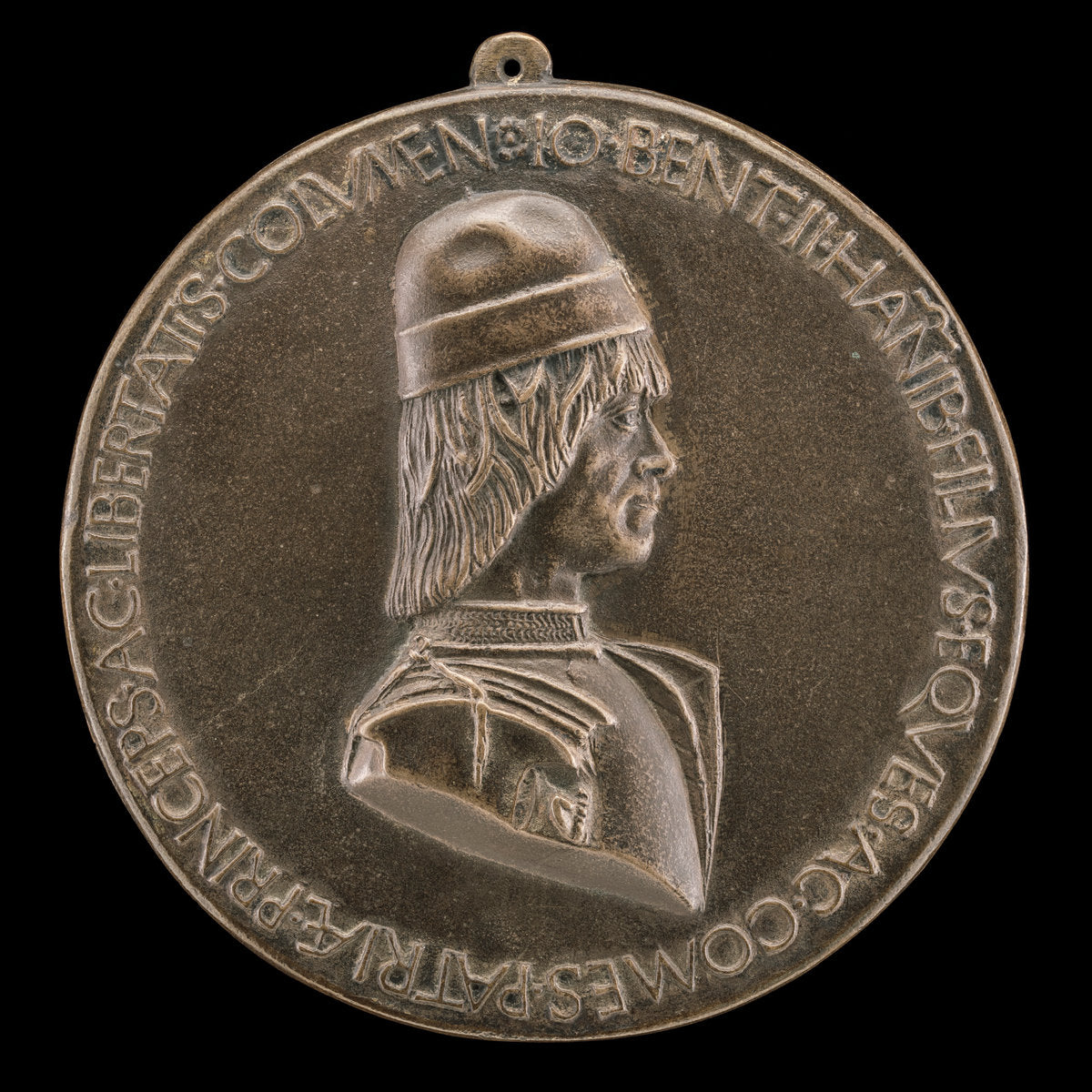 Giovanni II Bentivoglio, 1443-1508, Lord of Bologna 1463-1506 [obverse] by Sperandio (Italian, c. 1425/1428  - c. 1504), 16X12"(A3)Poster Print