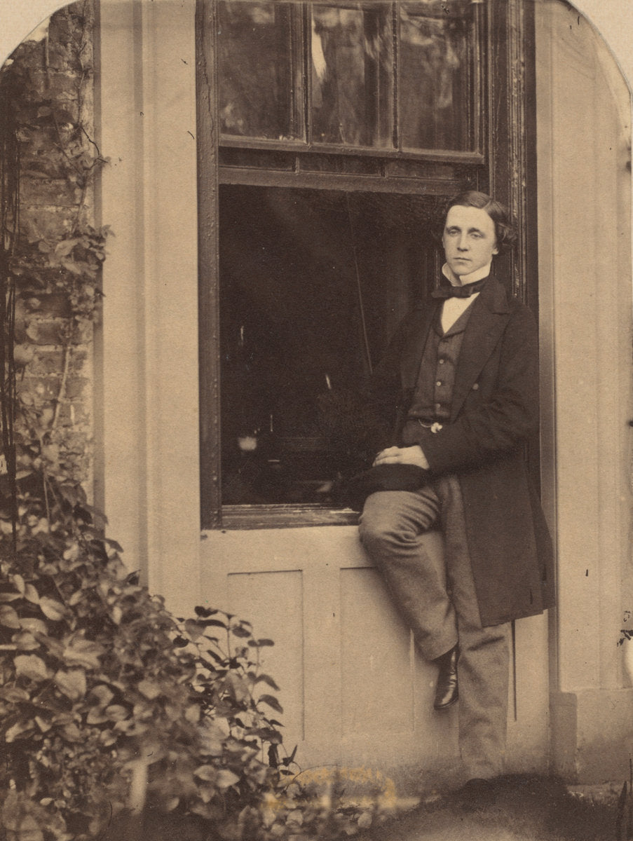 Lewis Carroll Seated on a Windowsill of the Old Rectory at Croft, Darlington, Yorkshire by Lewis Carroll (British, 1832 - 1898), 16X12"(A3)Poster Print