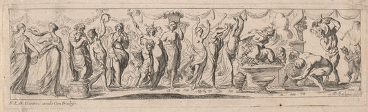 Sacrifice of a Satyr by Pierre Brebiette (French, 1598 - c. 1650), 16X12"(A3)Poster Print