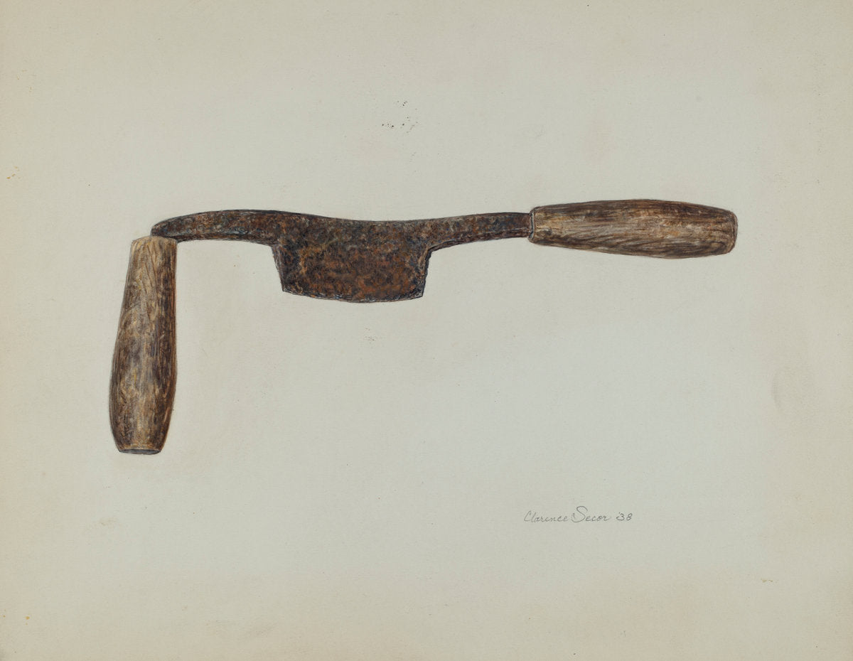 Drawknife by Clarence Secor (American, active c. 1935), 16X12"(A3)Poster Print