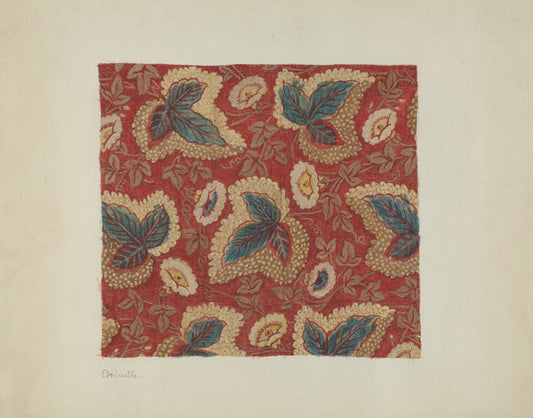 Printed Cotton by Charlotte Winter (American, active c. 1935), 16X12"(A3)Poster Print