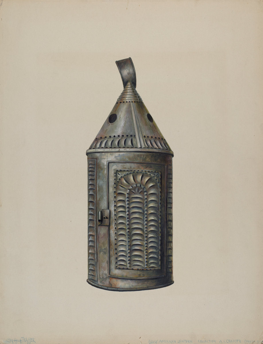 Lantern by Walter Hochstrasser (American, active c. 1935), 16X12"(A3)Poster Print