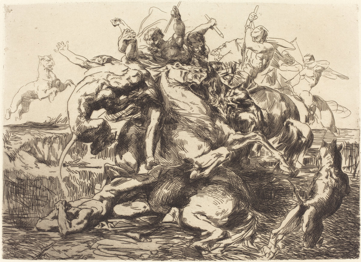 Surprise by François-Nicolas Chifflart (French, 1825 - 1901), 16X12"(A3)Poster Print
