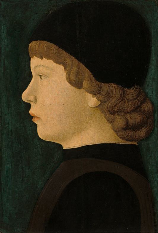 c. 1460/1470 by North Italian 15th Century (Profile Portrait of a Boy), 16X12"(A3)Poster Print
