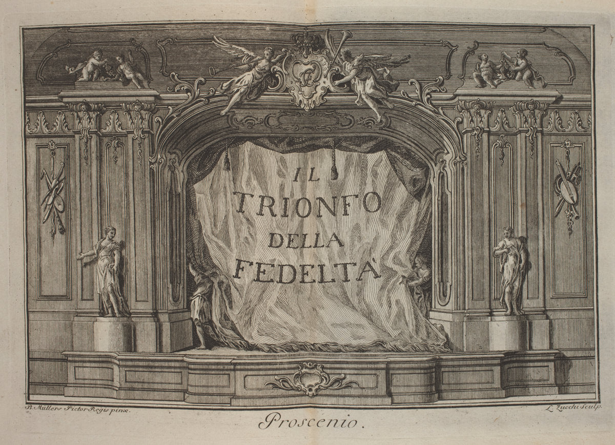 Il Trionfo della Fedeltá. Dramma Pastorale Per Musica Di E.T.P.A. by Maria Antonia Walpurgis (author), Lorenzo Zucchi (artist) after Müller & Roos (German, 1724 - 1780), 16X12"(A3)Poster Print