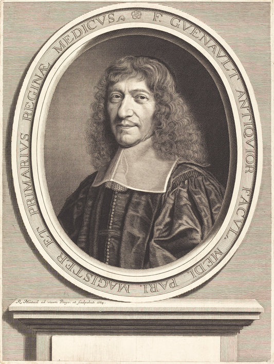 Francois Guenault by Robert Nanteuil (French, 1623 - 1678), 16X12"(A3)Poster Print