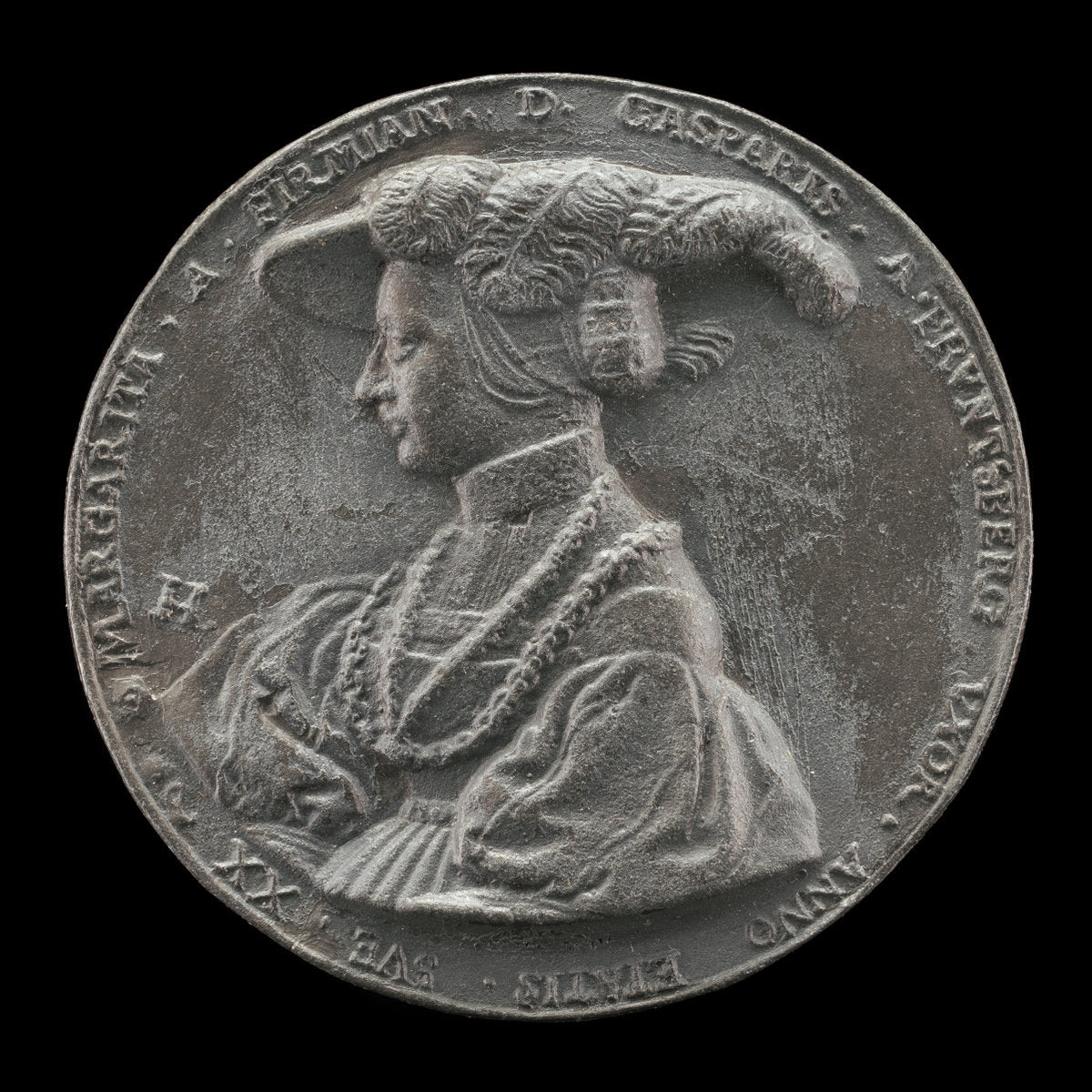 Margaret von Firmian, 1509-1536, Wife of Caspar von Frundsberg by Friedrich Hagenauer (German, active c. 1525 - 1546), 16X12"(A3)Poster Print