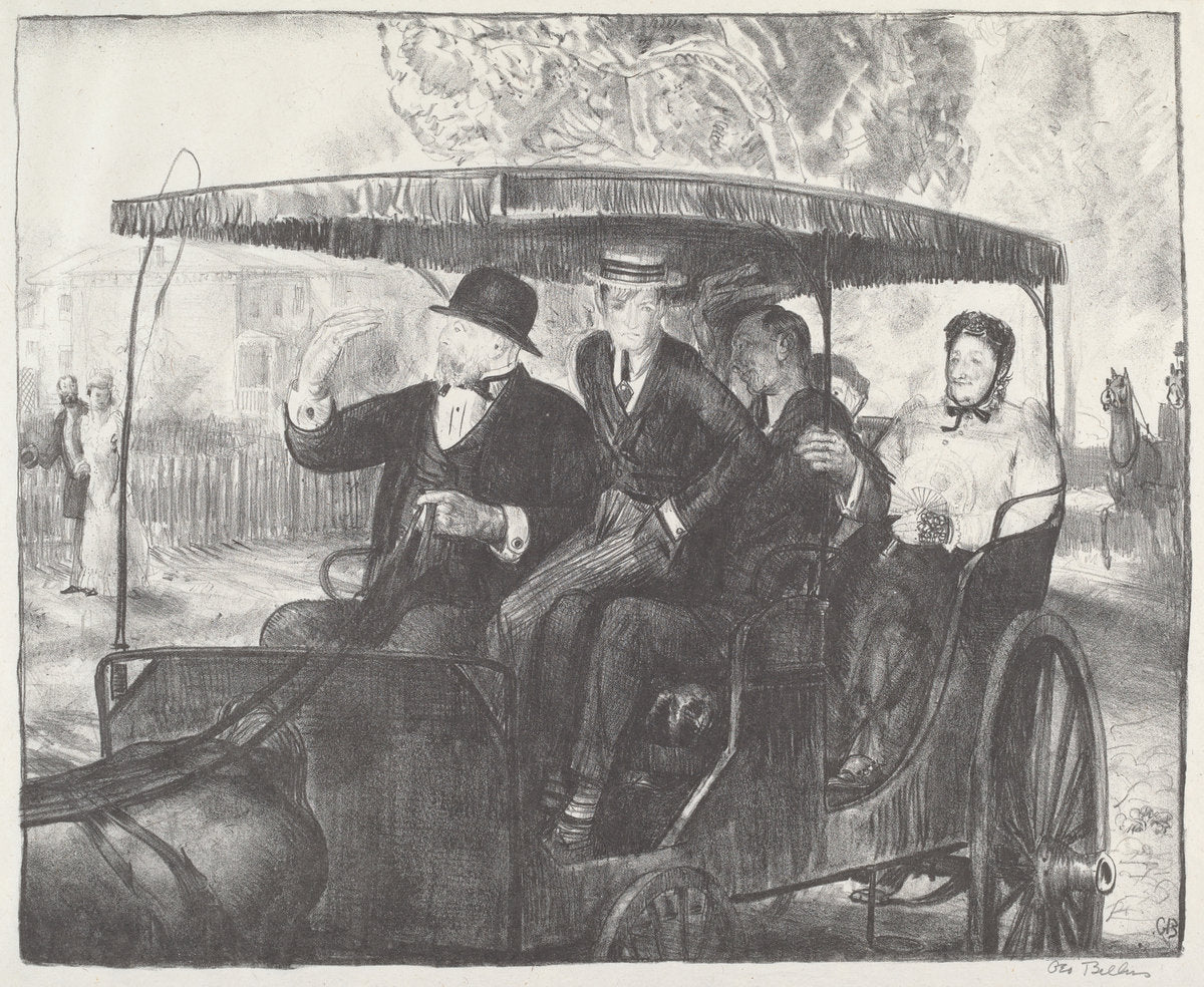 Sunday 1897 by George Bellows (American, 1882 - 1925), 16X12"(A3)Poster Print