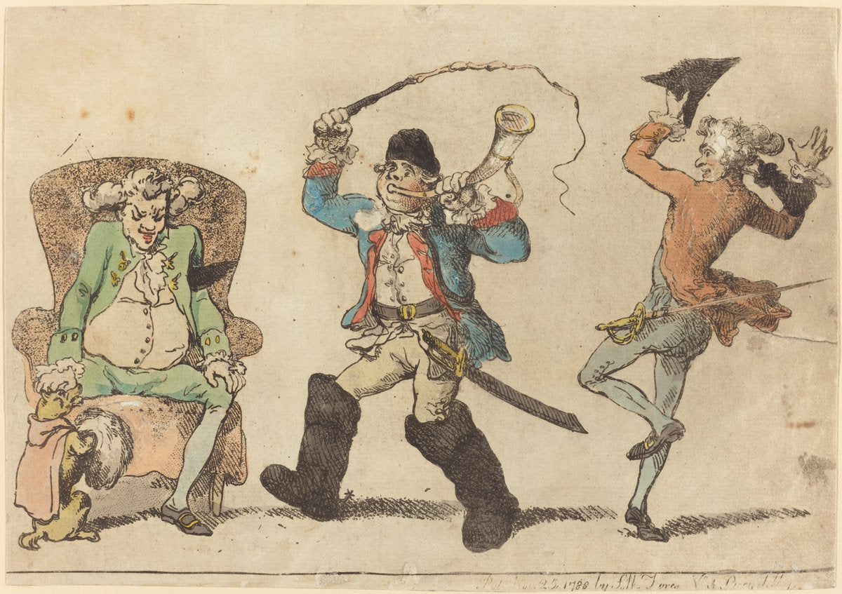 A Frenchman in November by Thomas Rowlandson (British, 1756 - 1827), 16X12"(A3)Poster Print