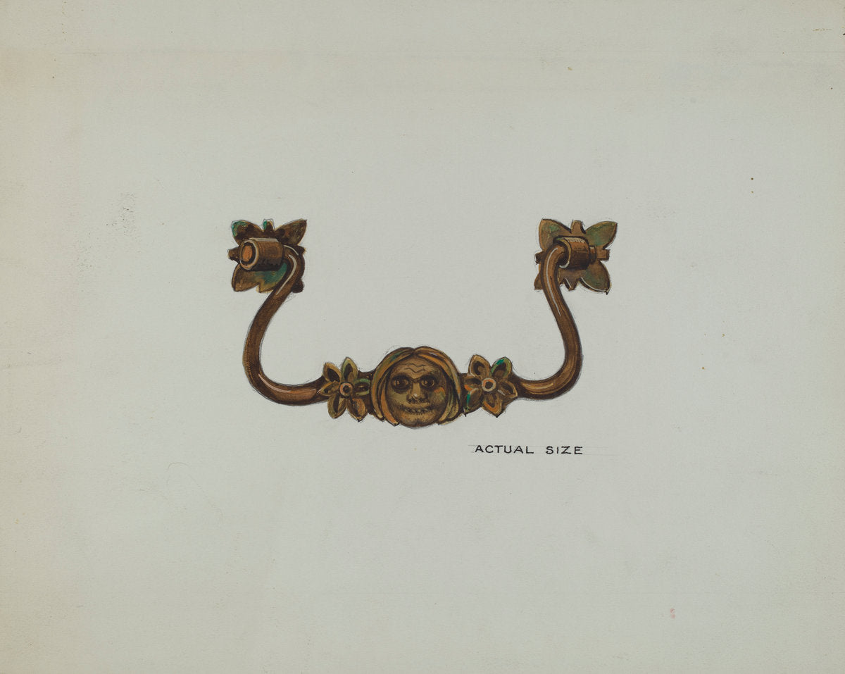 Handle by Harry Mann Waddell and Dana Bartlett (American, active c. 1935), 16X12"(A3)Poster Print