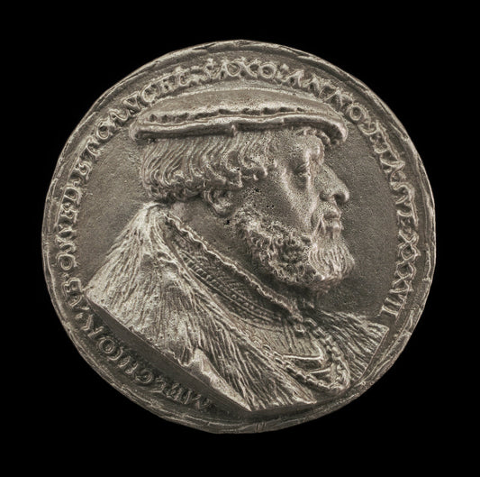 16th century by German 16th Century (Melchior von Osse, 1506-1557, Chancellor of Saxony [obverse]), 16X12"(A3)Poster Print