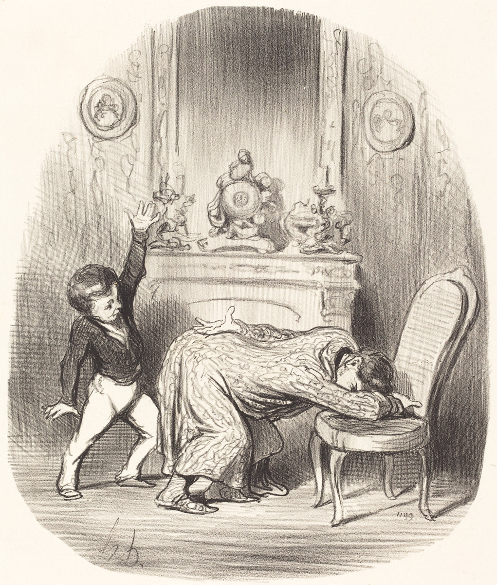 A l'instar d'Henri IV by Honoré Daumier (French, 1808 - 1879), 16X12"(A3)Poster Print