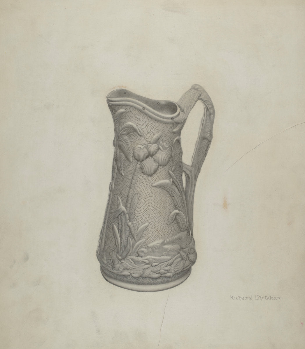 Parian Ware Syrup Pitcher by Richard Whitaker (American, active c. 1935), 16X12"(A3)Poster Print