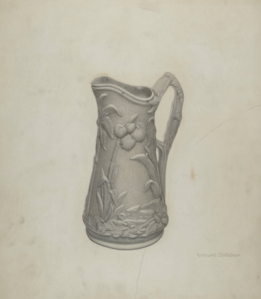 Parian Ware Syrup Pitcher by Richard Whitaker (American, active c. 1935), 16X12"(A3)Poster Print