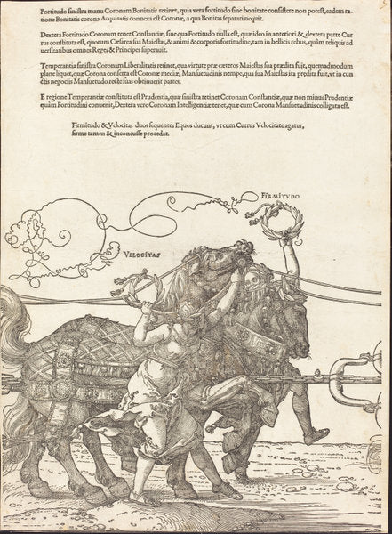 The Triumphal Chariot of Maximilian I (The Great Triumphal Car) [plate 5 of 8] by Albrecht Dürer (German, 1471 - 1528), 16X12"(A3)Poster Print