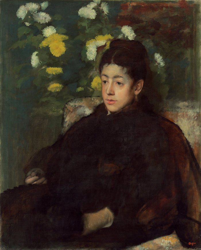 Mademoiselle Malo by Edgar Degas (French, 1834 - 1917), 16X12