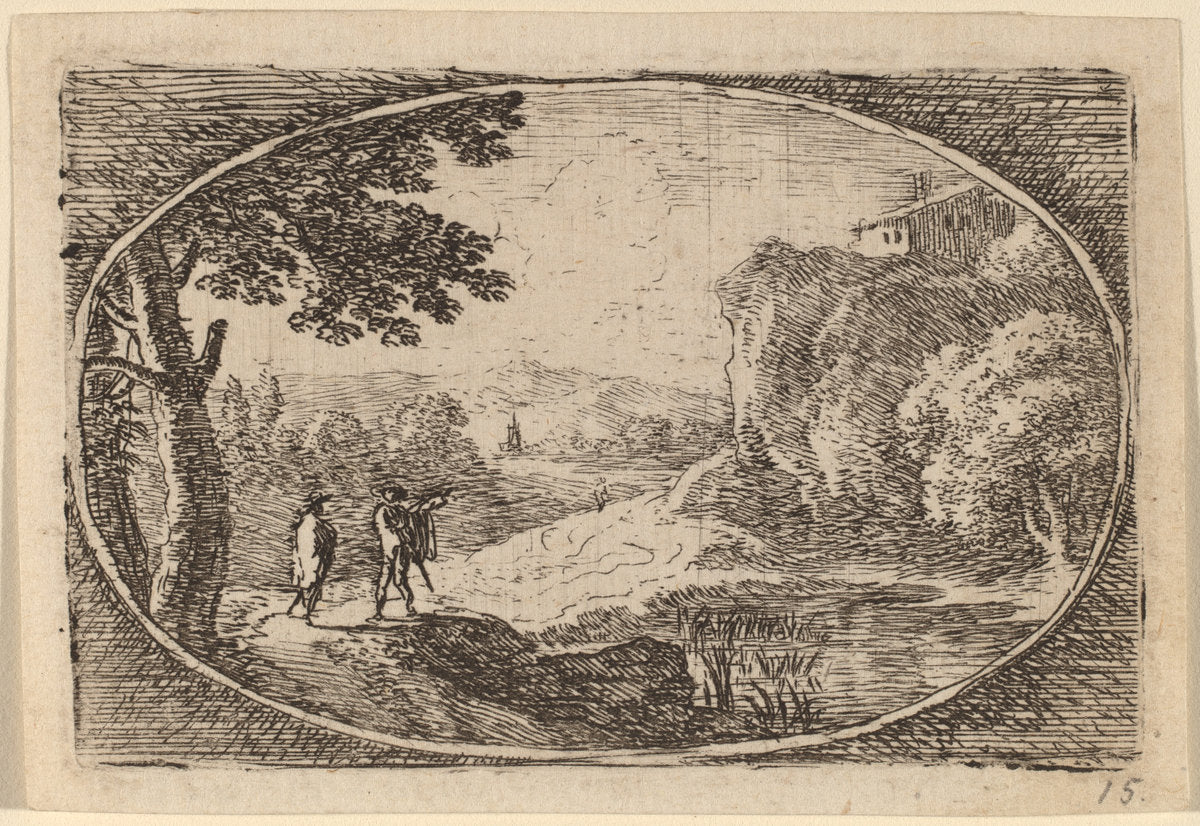 The House on the Rock by Herman van Swanevelt (Dutch, c. 1600 - 1655), 16X12"(A3)Poster Print
