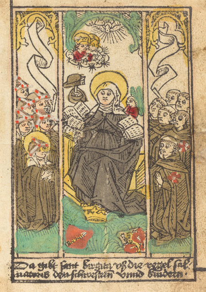 c. 1490 by German 15th Century (Saint Bridget), 16X12"(A3)Poster Print