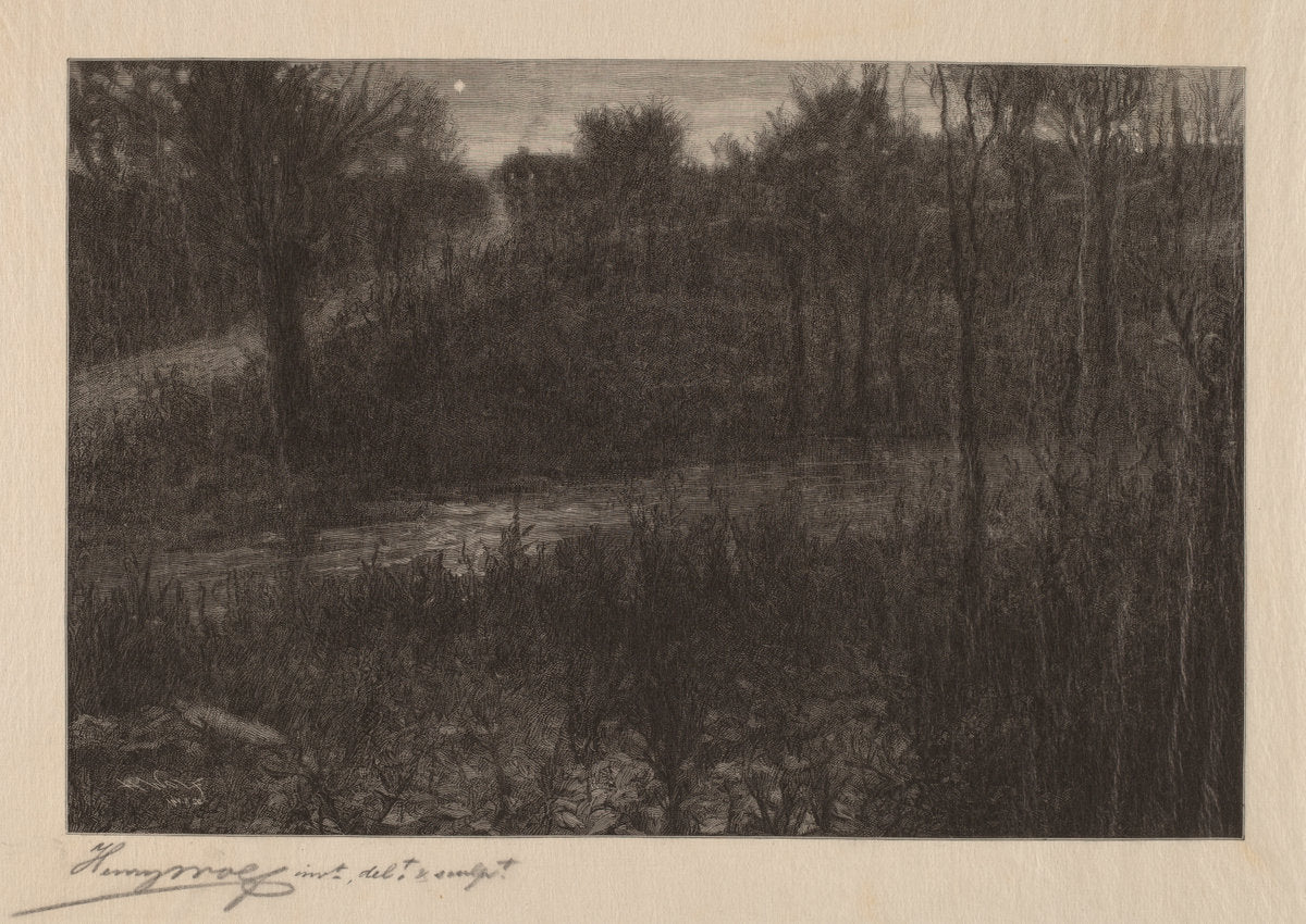 The Evening Star by Henry Wolf (American, born France, 1852 - 1916), 16X12"(A3)Poster Print