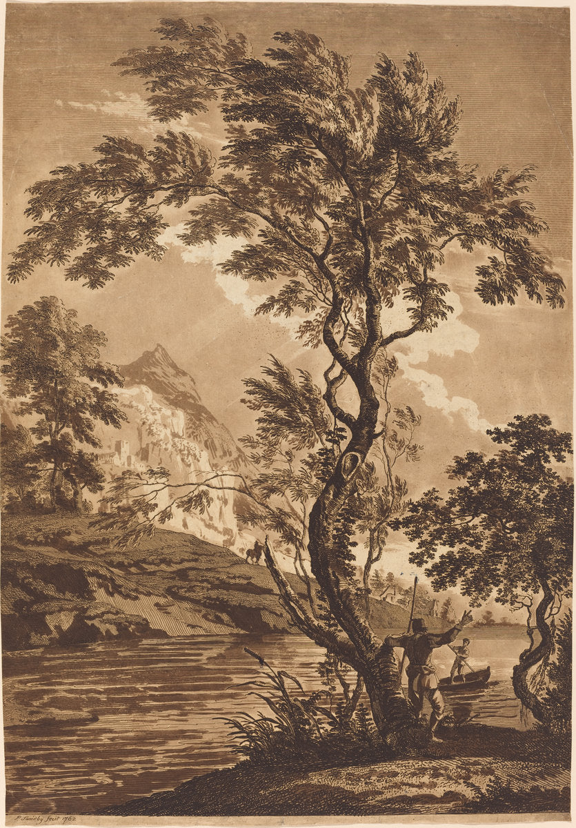 Italianate Landscape by Paul Sandby (British, 1731 - 1809), 16X12"(A3)Poster Print