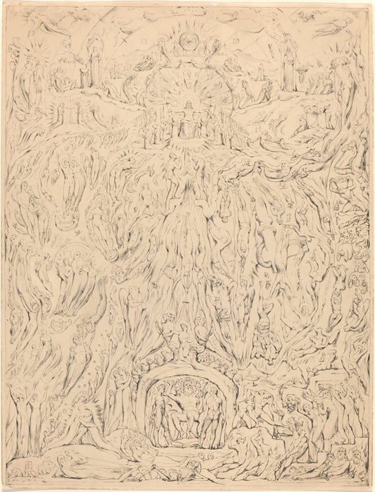 The Last Judgment by William Blake (British, 1757 - 1827), 16X12"(A3)Poster Print