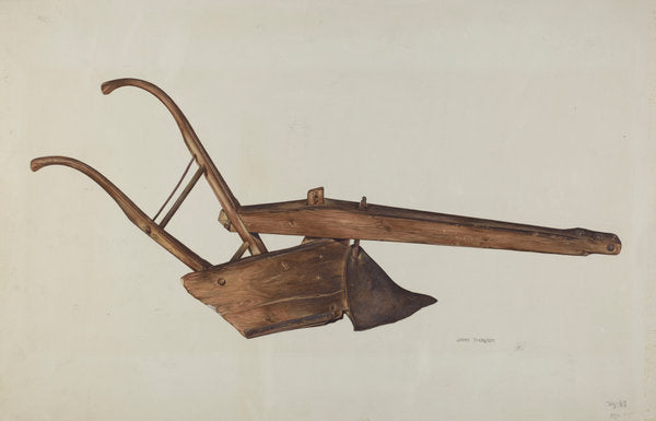 Plow by John Thorsen (American, active c. 1935), 16X12"(A3)Poster Print