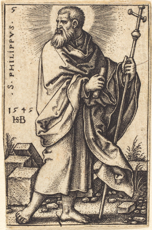 Philip by Sebald Beham (German, 1500 - 1550), 16X12"(A3)Poster Print