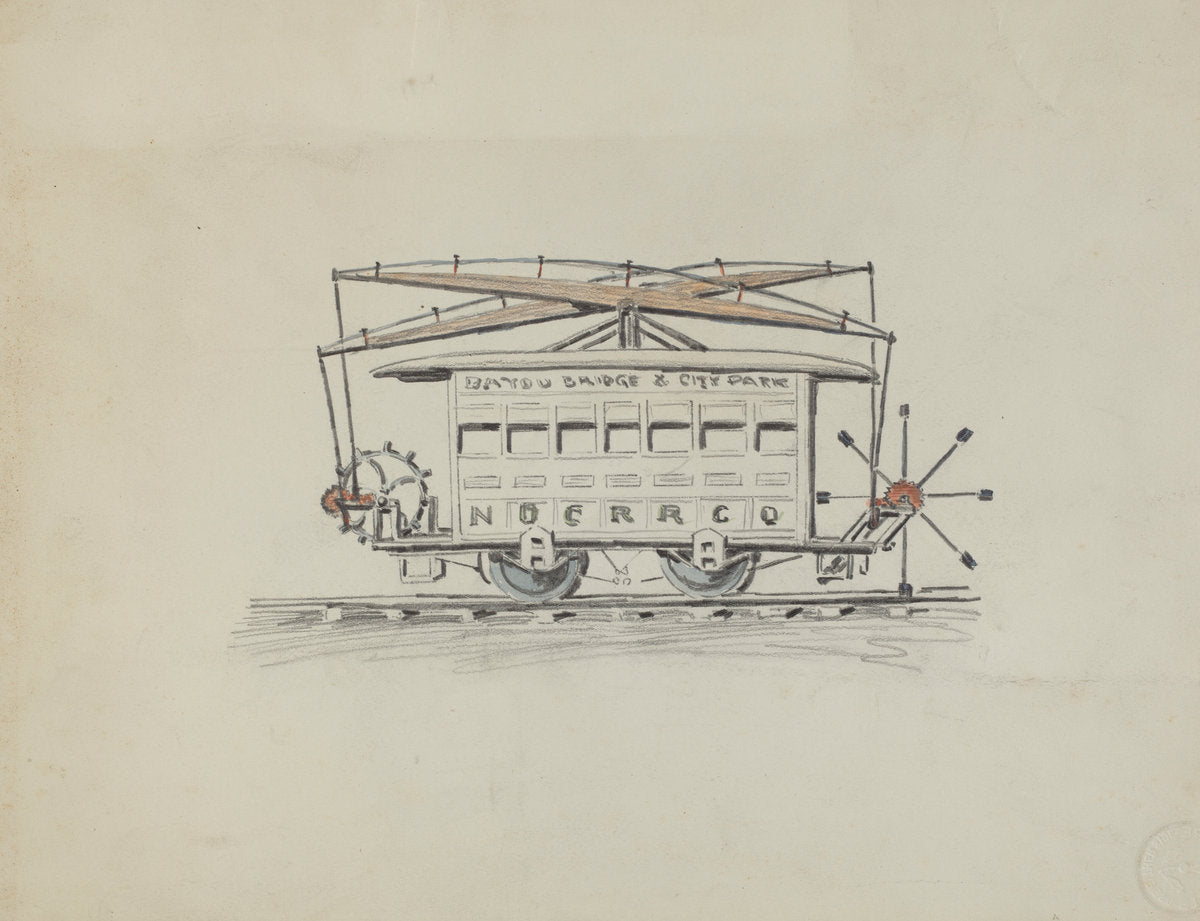 1935/1942 by American 20th Century (Street Car), 16X12"(A3)Poster Print