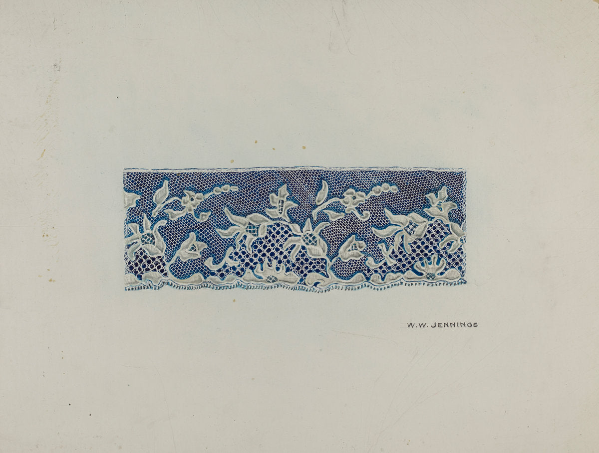 Lace Trim by Walter W. Jennings (American, active c. 1935), 16X12"(A3)Poster Print