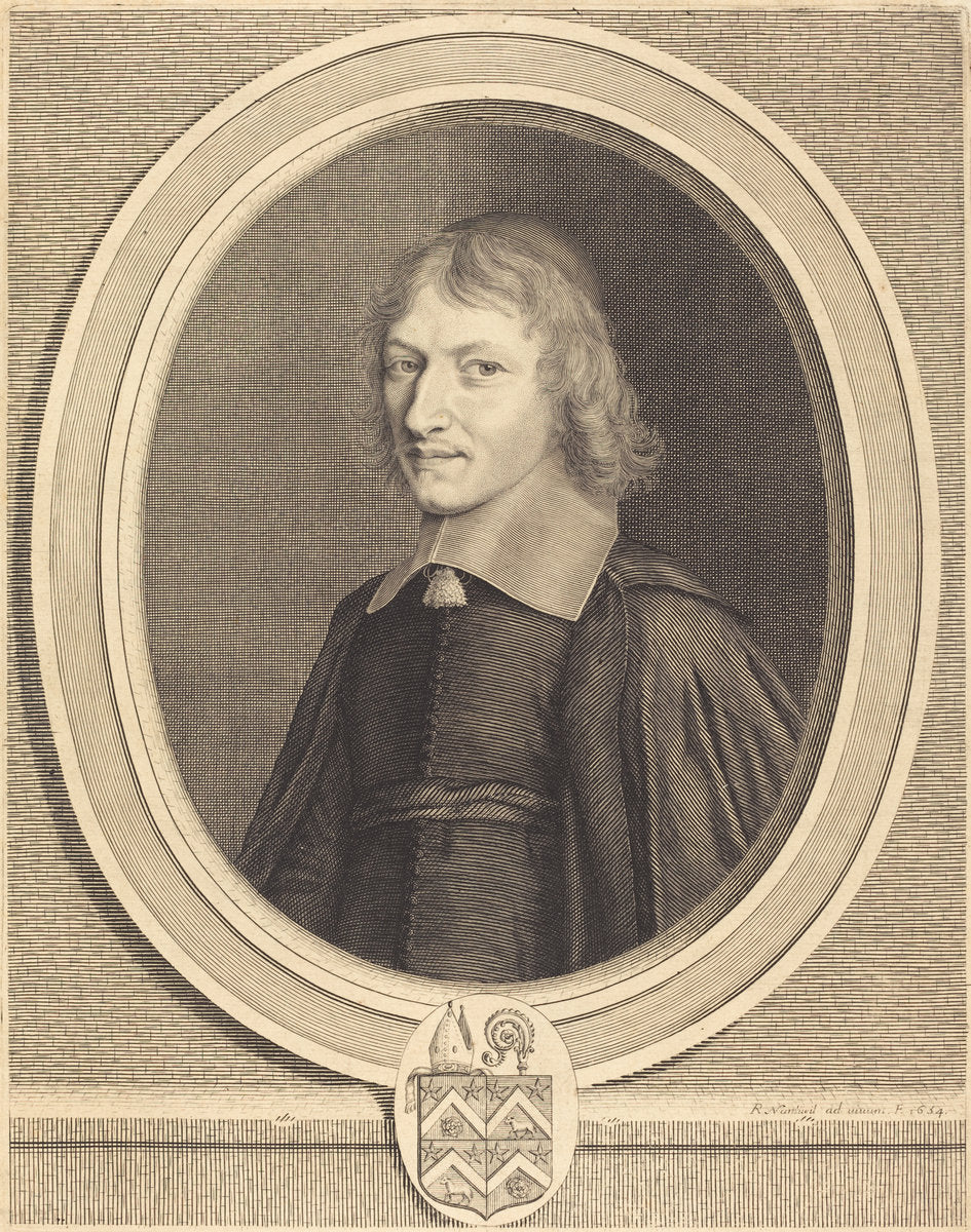 Dominique de Ligny by Robert Nanteuil (French, 1623 - 1678), 16X12"(A3)Poster Print