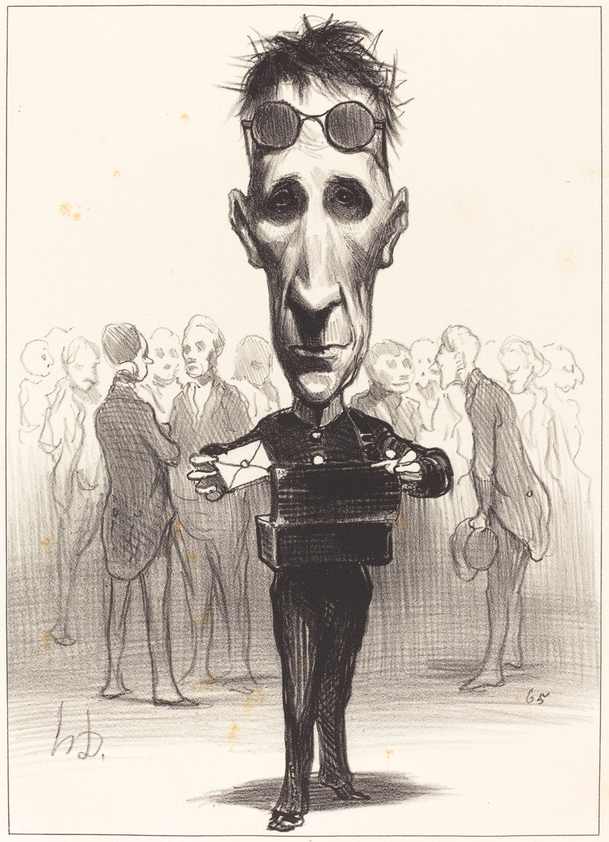 Félix Saint-Priest by Honoré Daumier (French, 1808 - 1879), 16X12"(A3)Poster Print