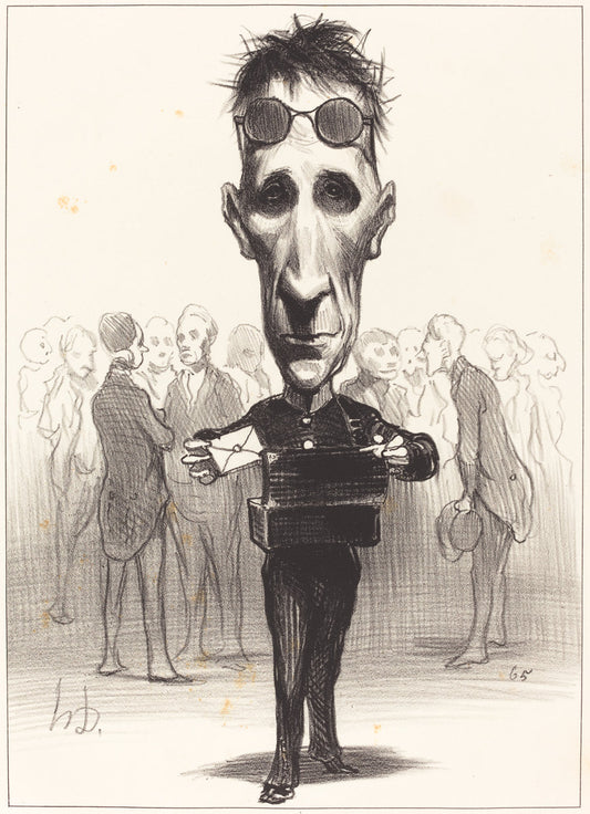 Félix Saint-Priest by Honoré Daumier (French, 1808 - 1879), 16X12"(A3)Poster Print