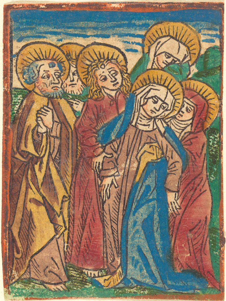 c. 1490 by German 15th Century (Madonna Overcome), 16X12"(A3)Poster Print