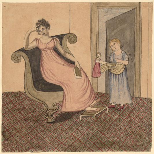 Mother and Child by Eunice Pinney (American, 1770 - 1849), 16X12"(A3)Poster Print