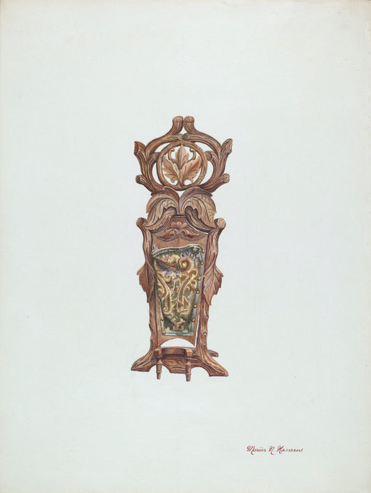 Bootjack & Slipper-Holder by Marius Hansen (American, active c. 1935), 16X12"(A3)Poster Print