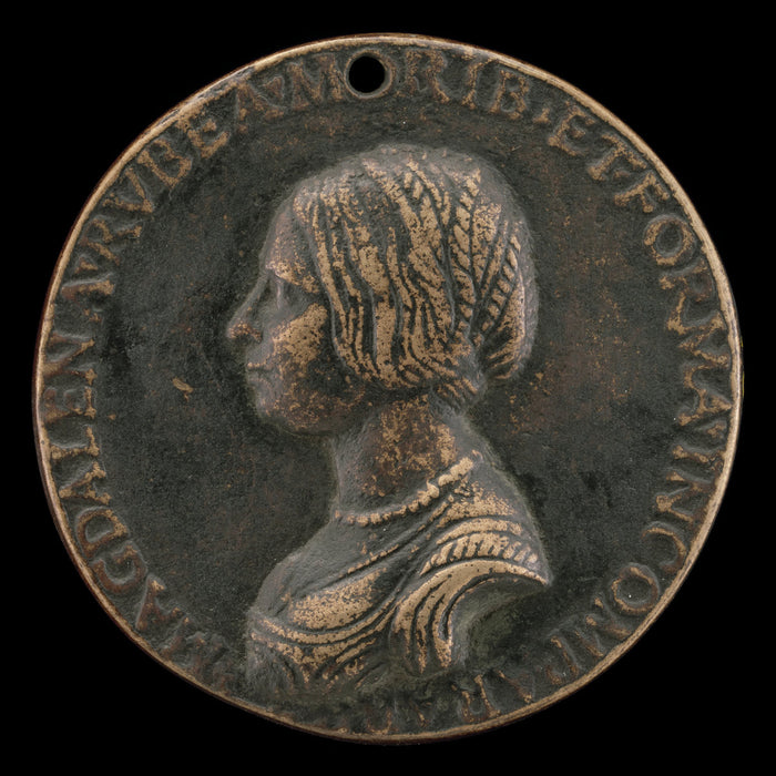probably c. 1500/1530 by Style of Giancristoforo Romano (Maddalena Rossi [obverse]), 16X12