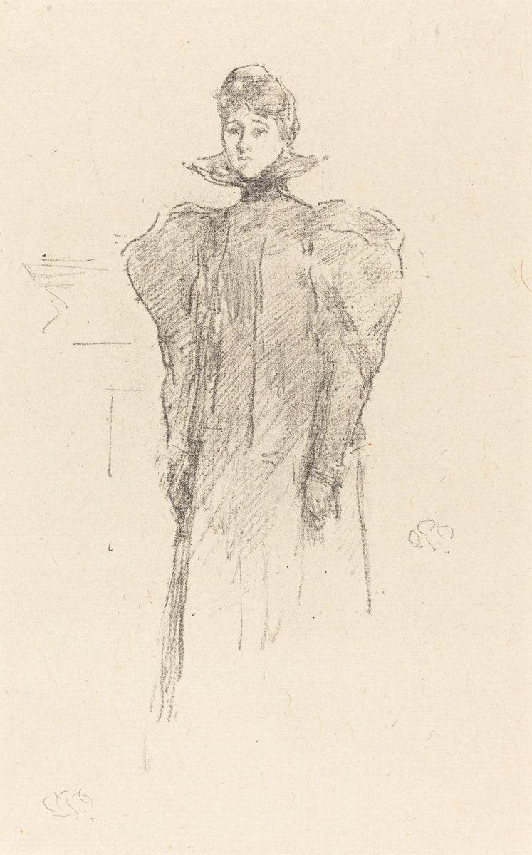The Medici Collar by James McNeill Whistler (American, 1834 - 1903), 16X12"(A3)Poster Print