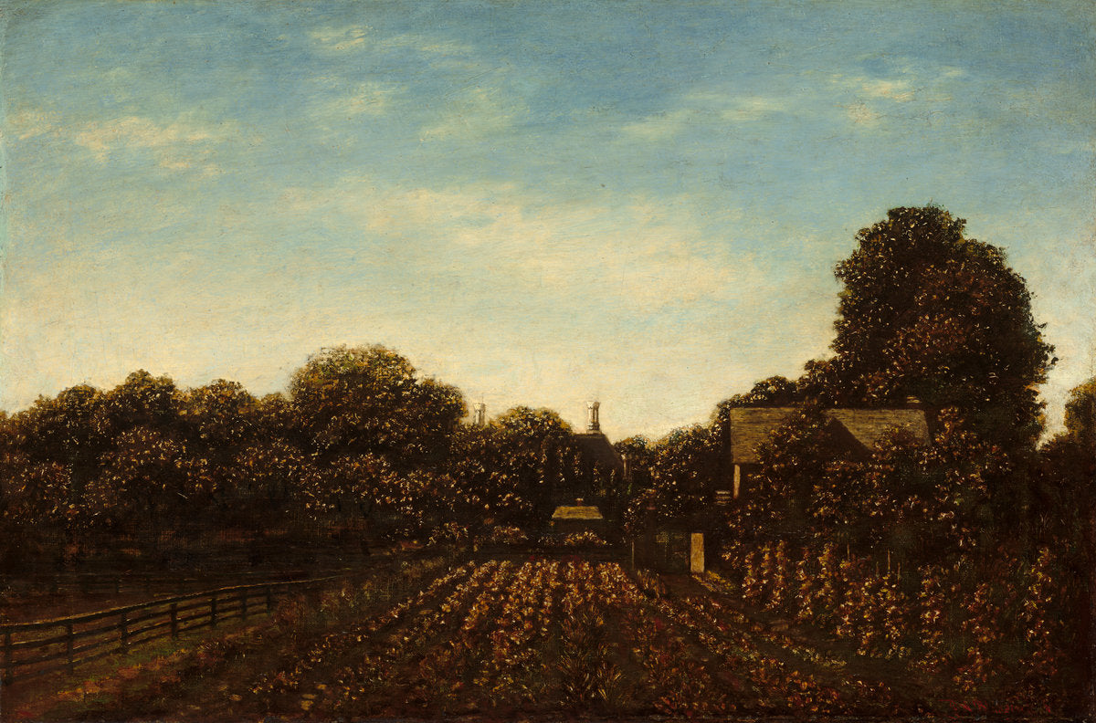 The Artist's Garden by Ralph Albert Blakelock (American, 1847 - 1919), 16X12"(A3)Poster Print