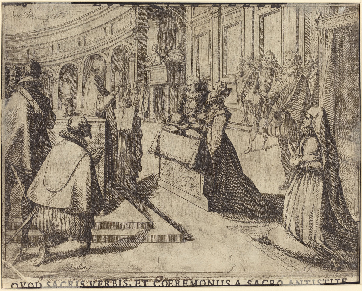 Marriage of Margaret of Austria and Philip III [verso] by Jacques Callot (French, 1592 - 1635), 16X12"(A3)Poster Print