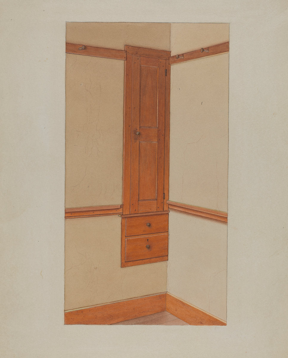 Closet and Drawers by Winslow Rich and John W. Kelleher (American, active c. 1935), 16X12"(A3)Poster Print