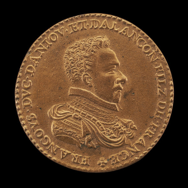 17th century by French 17th Century (Hercule-François, 1544-1584, Duc d'Alençon and d'Anjou [obverse]), 16X12"(A3)Poster Print